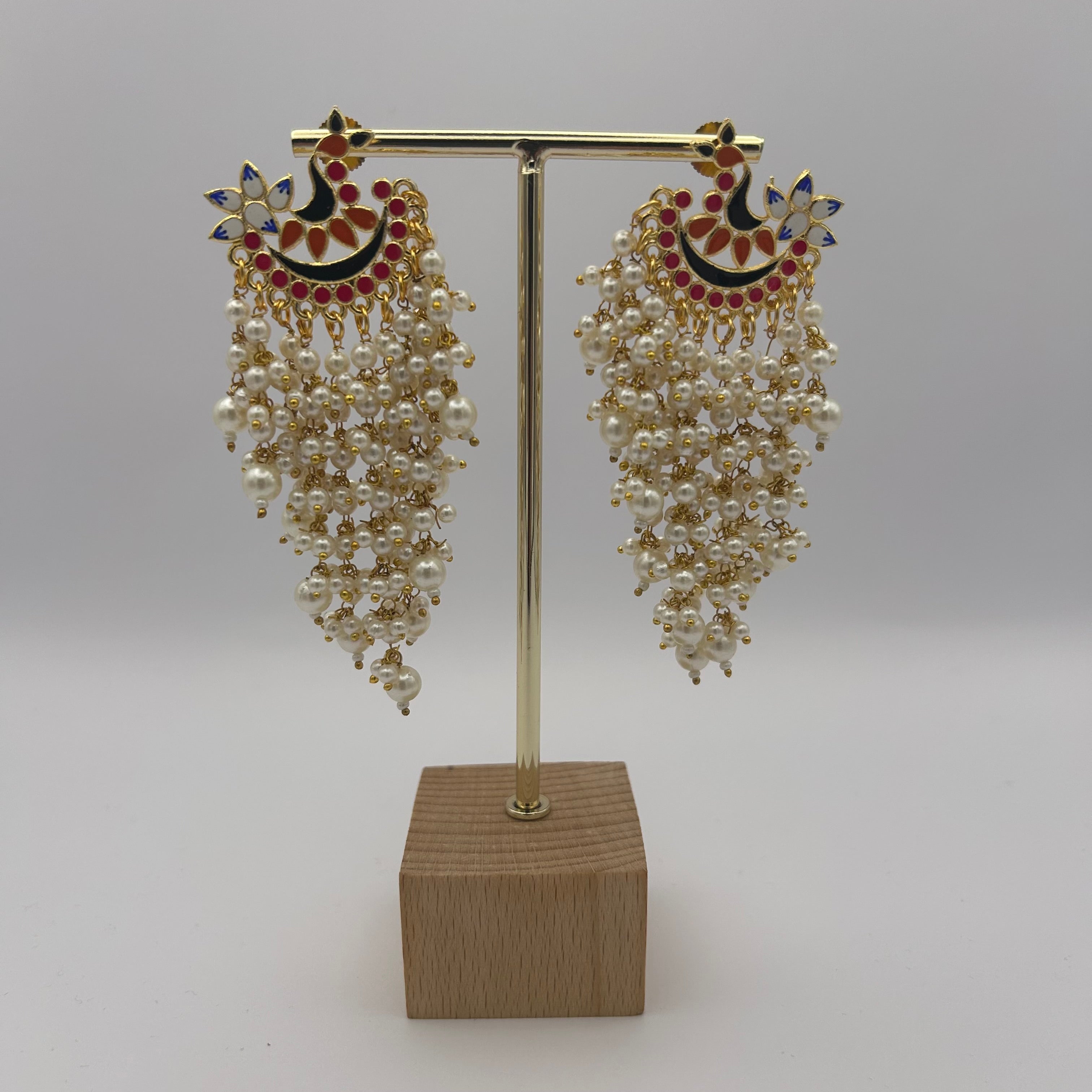 Patralekha Meenakari Earrings