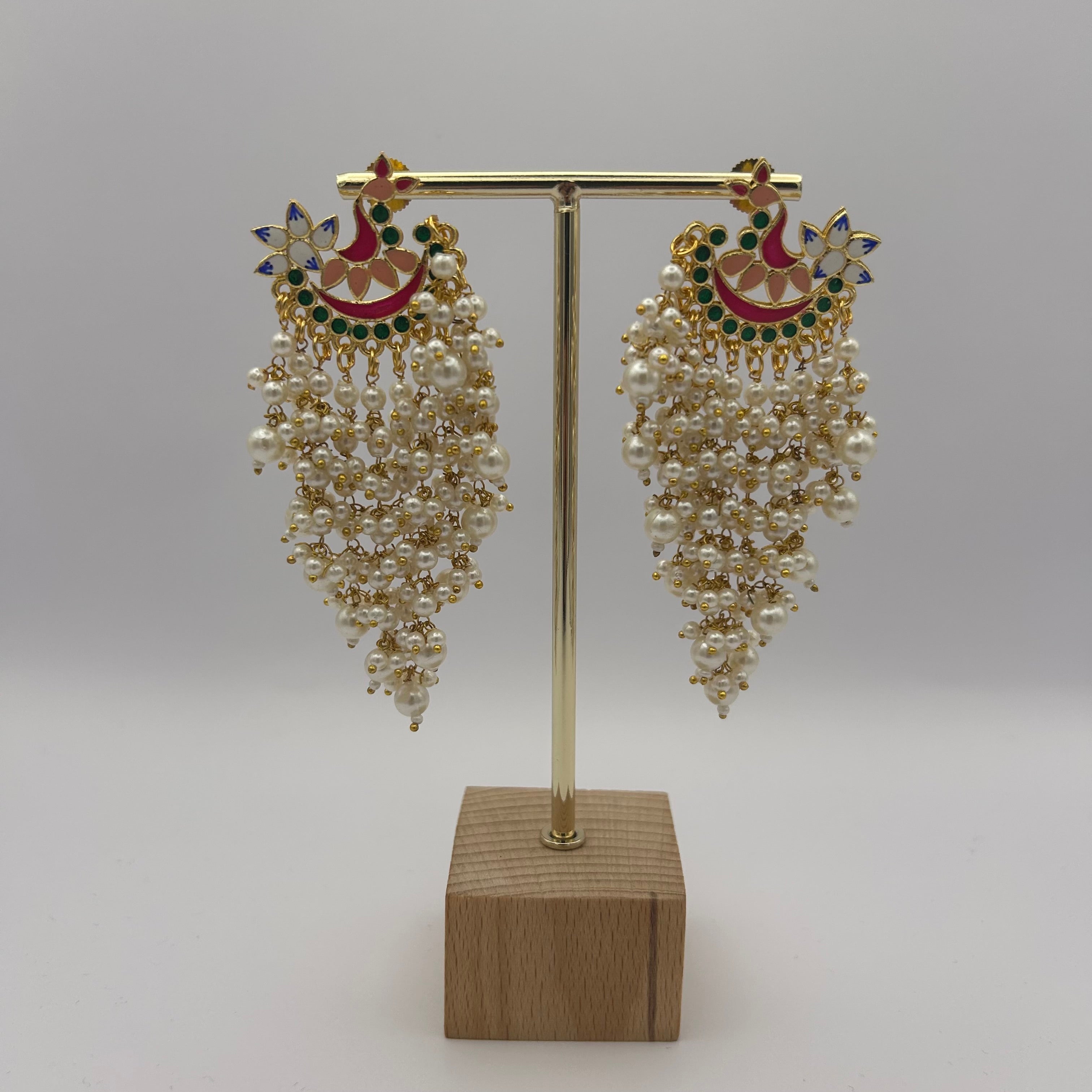Patralekha Meenakari Earrings