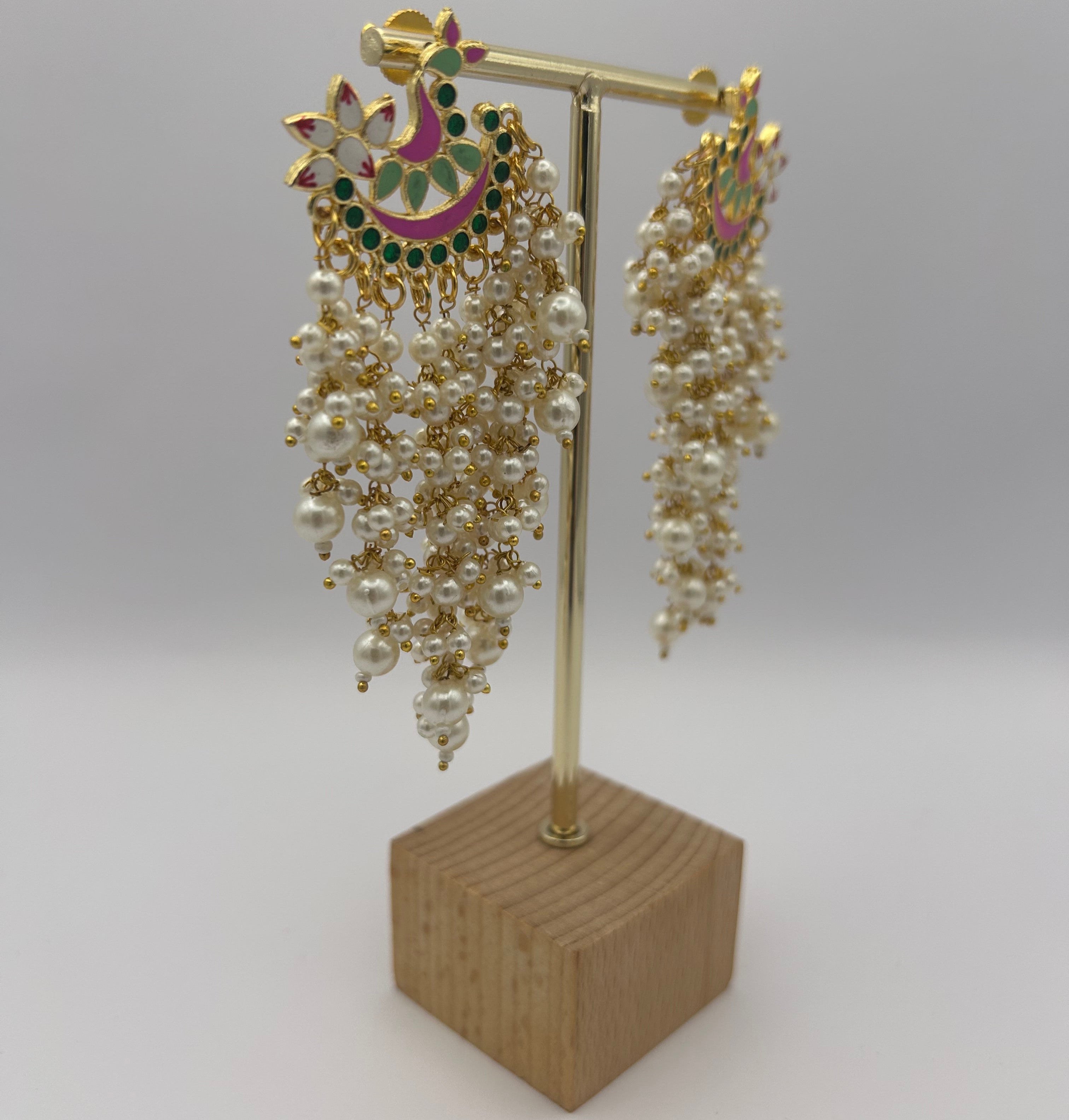 Patralekha Meenakari Earrings