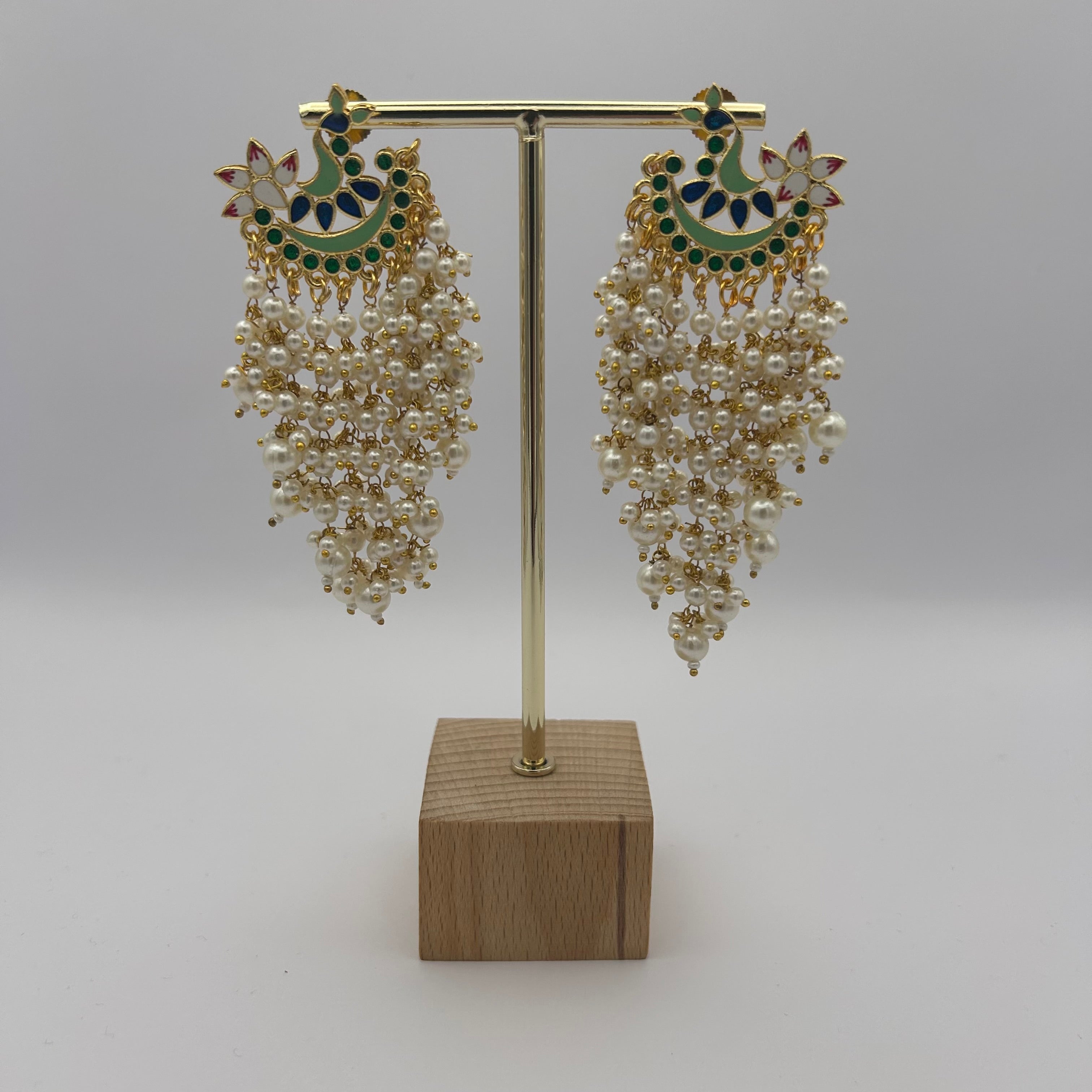 Patralekha Meenakari Earrings