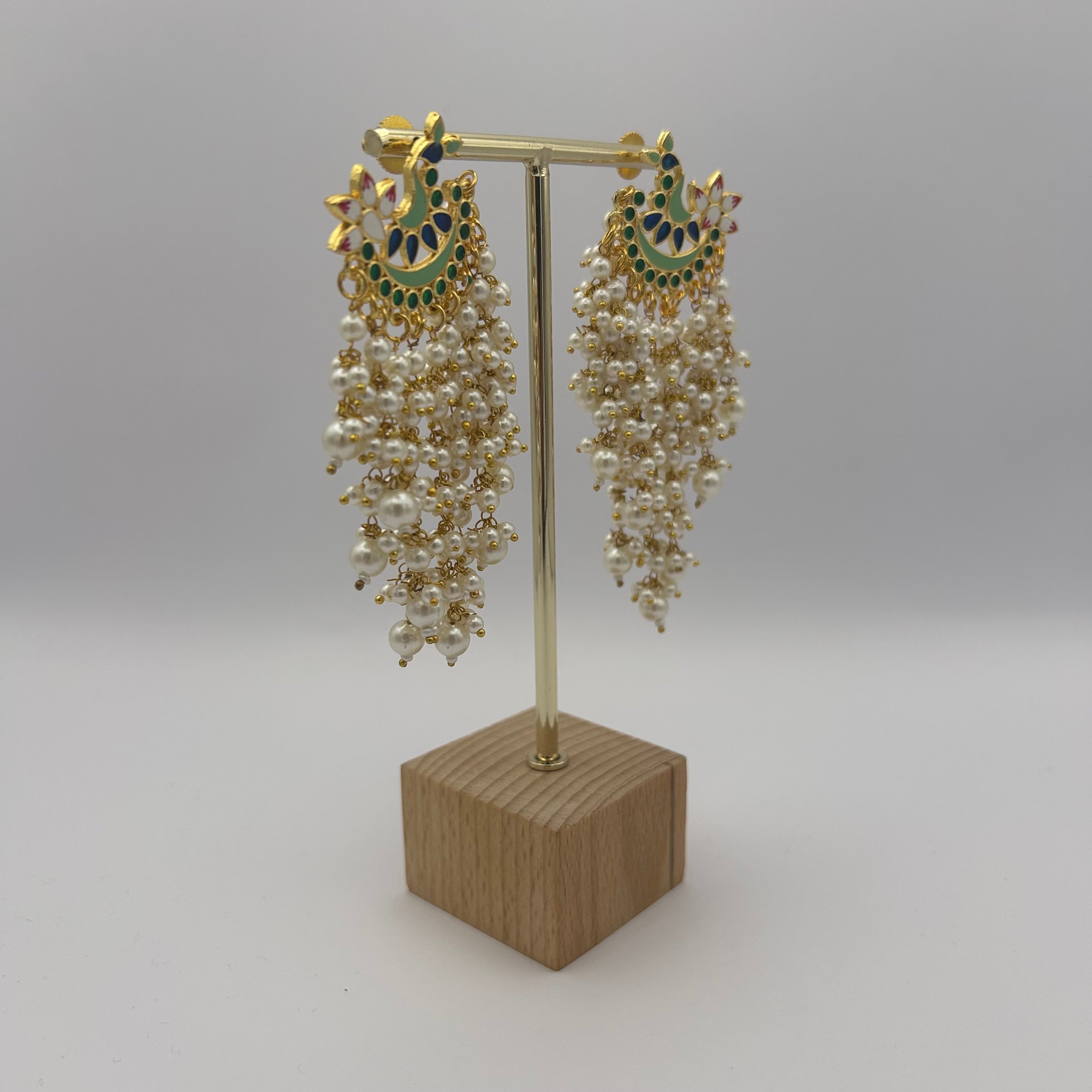 Patralekha Meenakari Earrings
