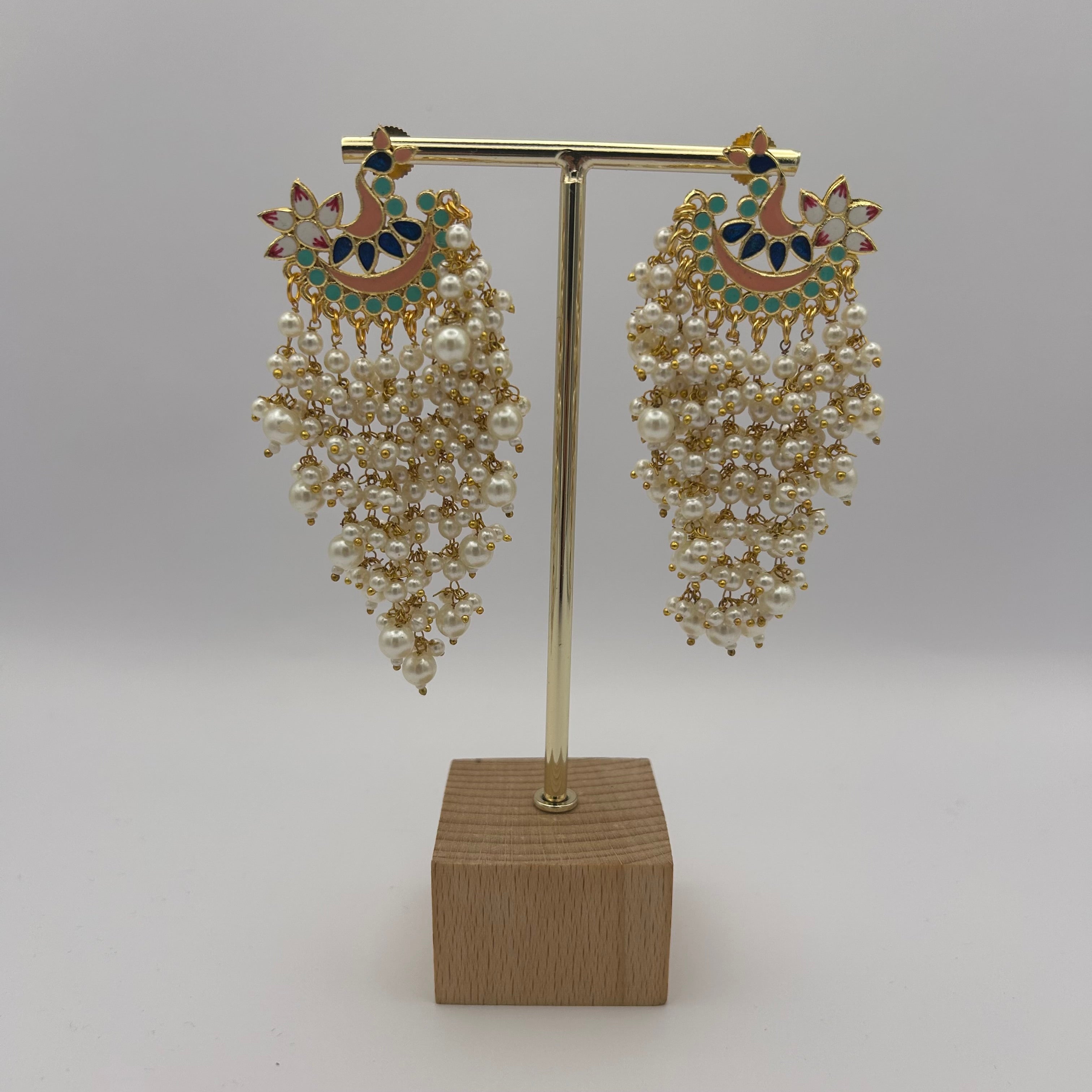 Patralekha Meenakari Earrings
