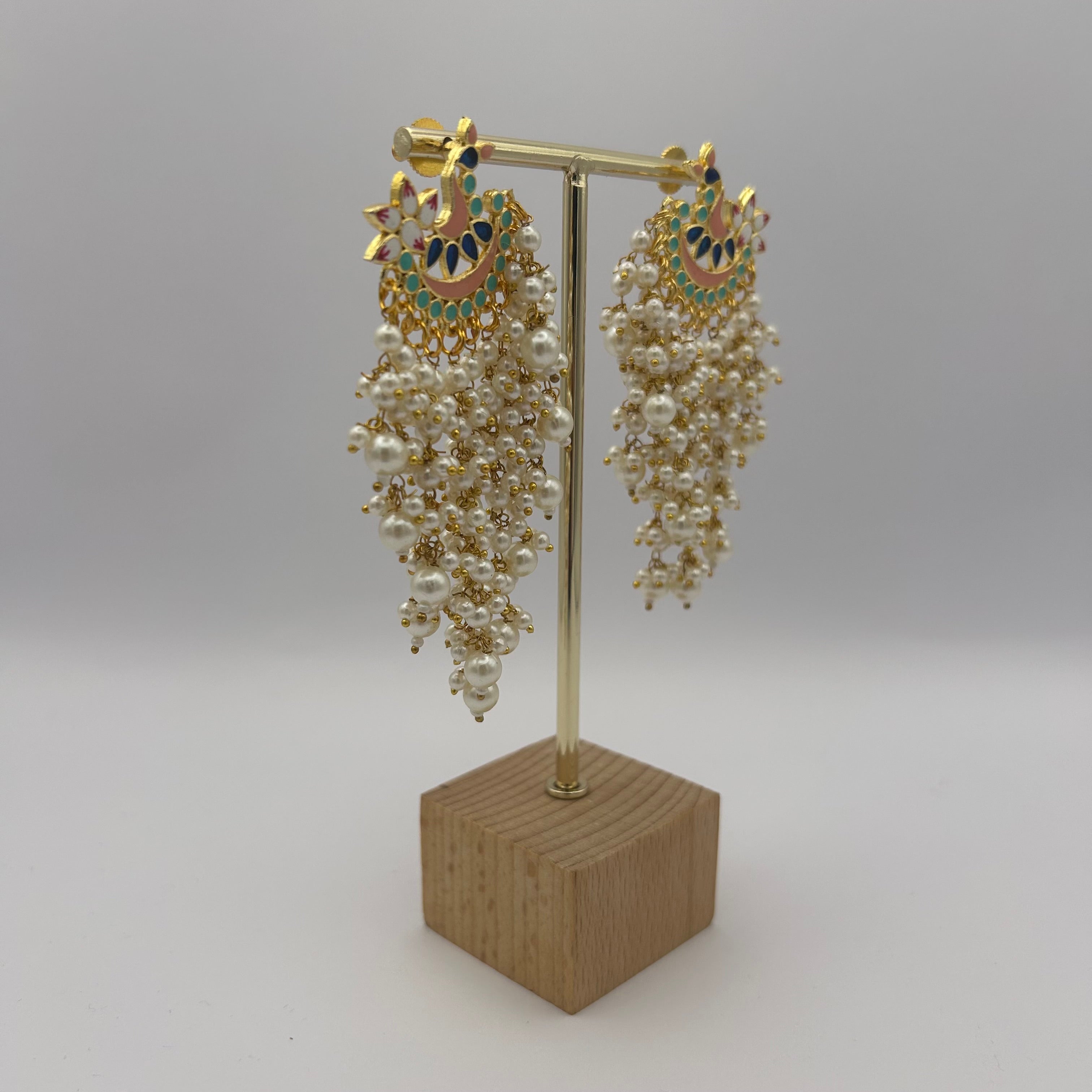 Patralekha Meenakari Earrings