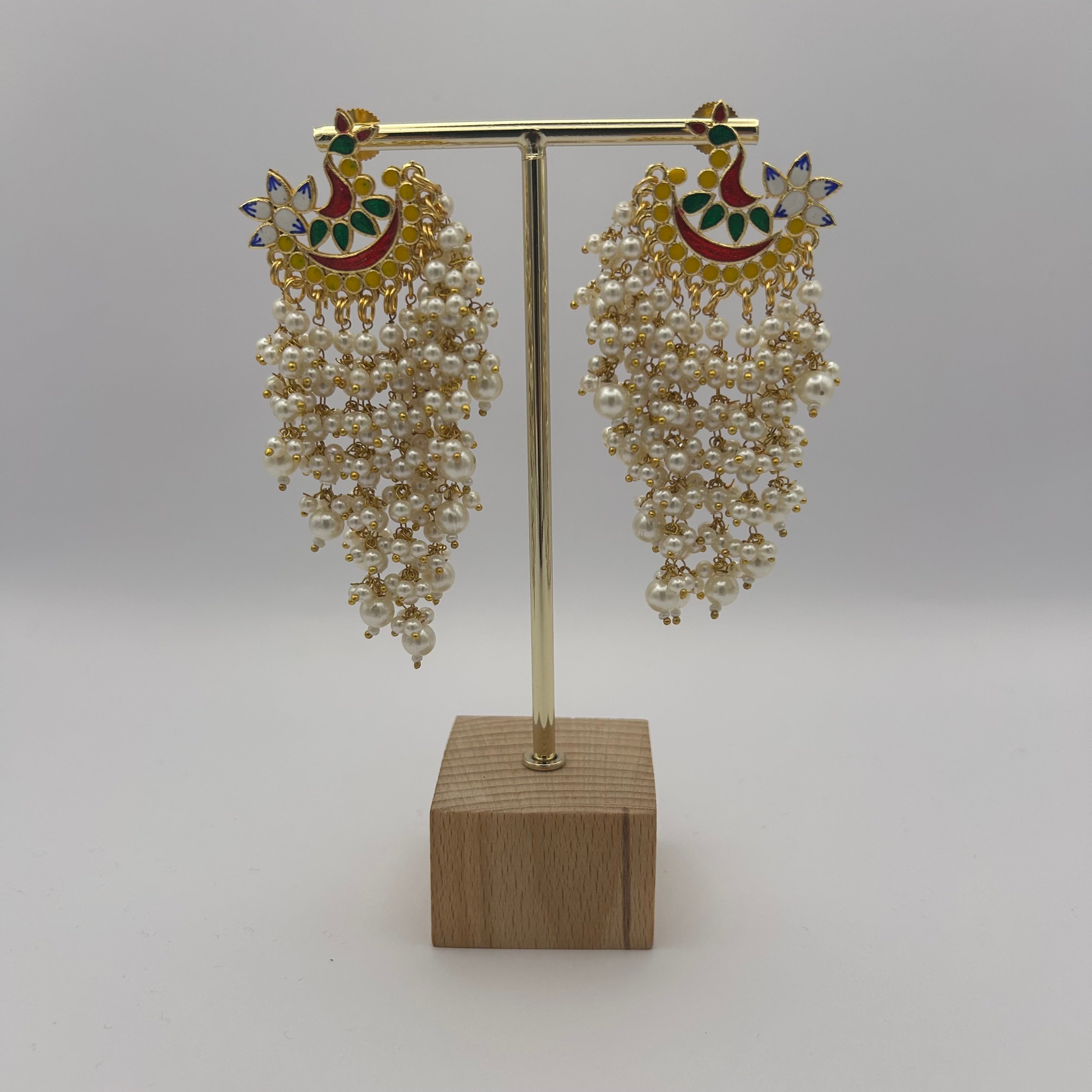 Patralekha Meenakari Earrings