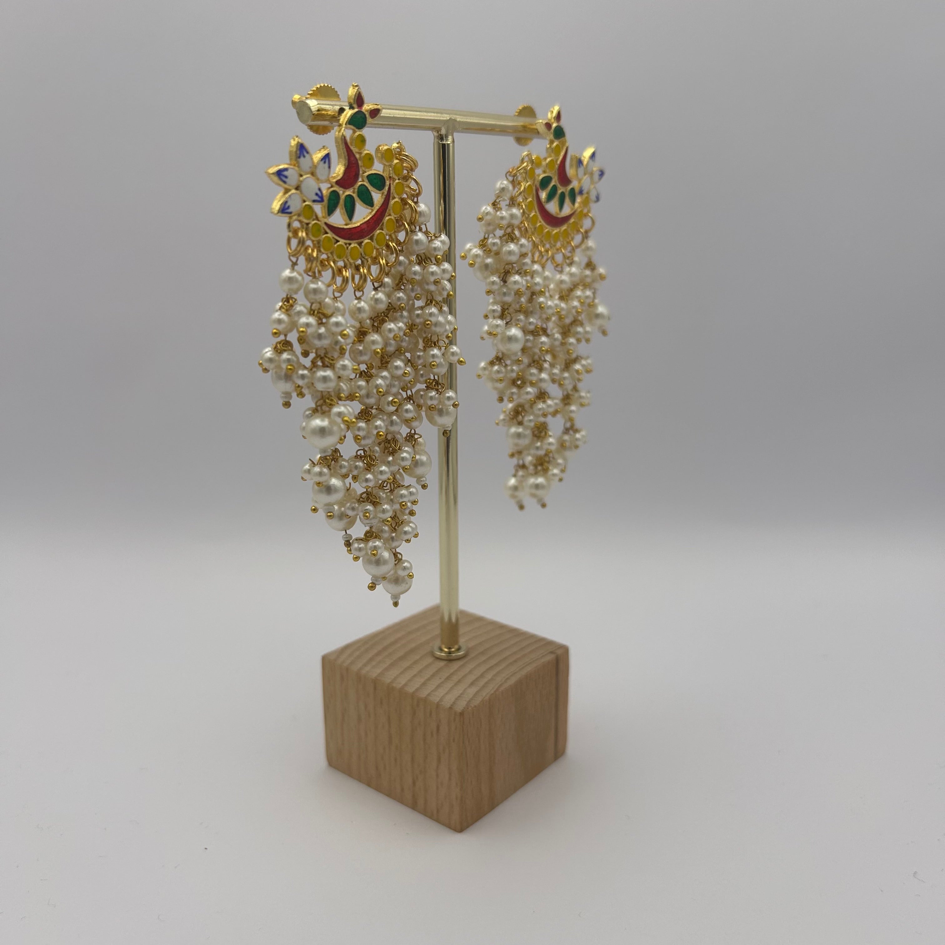 Patralekha Meenakari Earrings