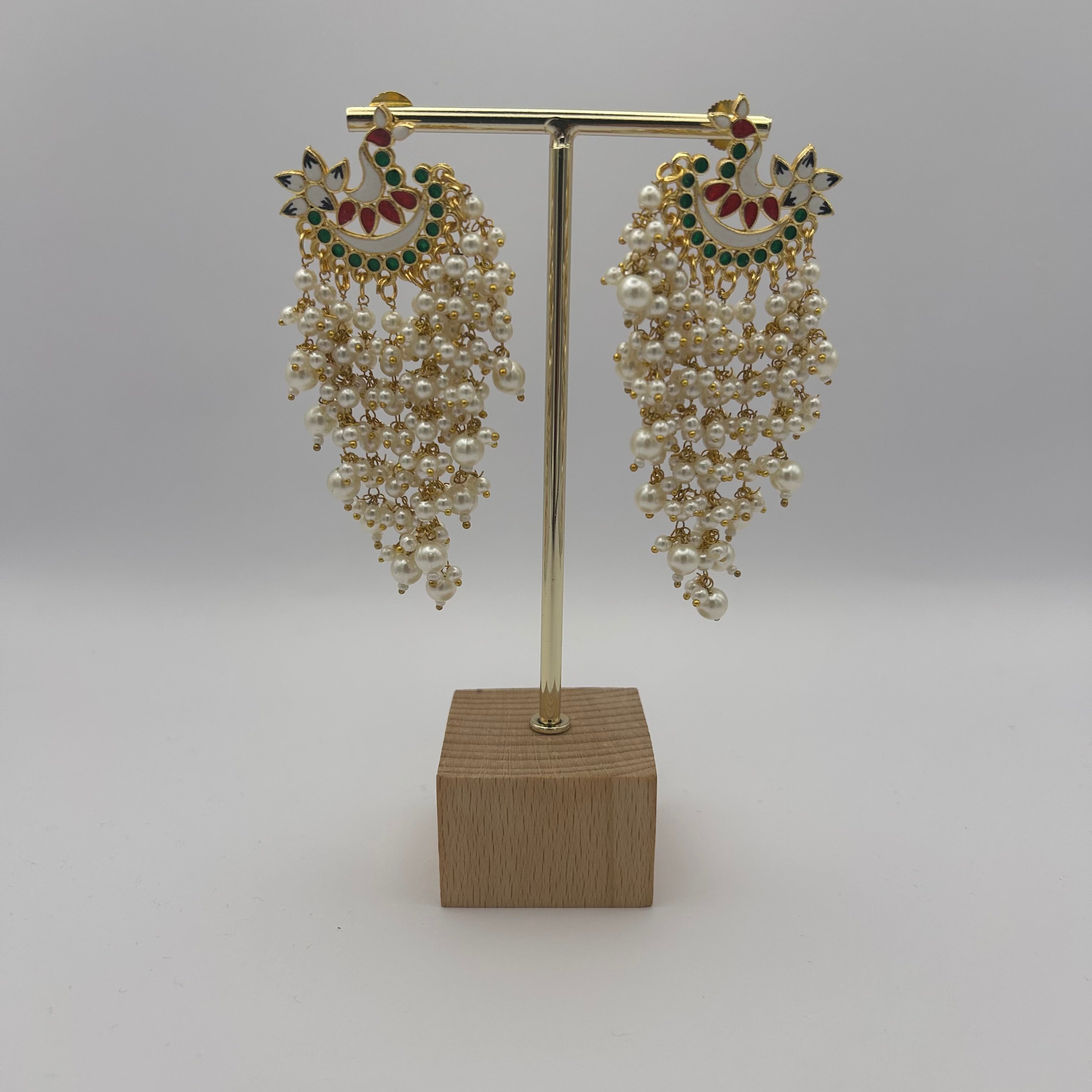 Patralekha Meenakari Earrings