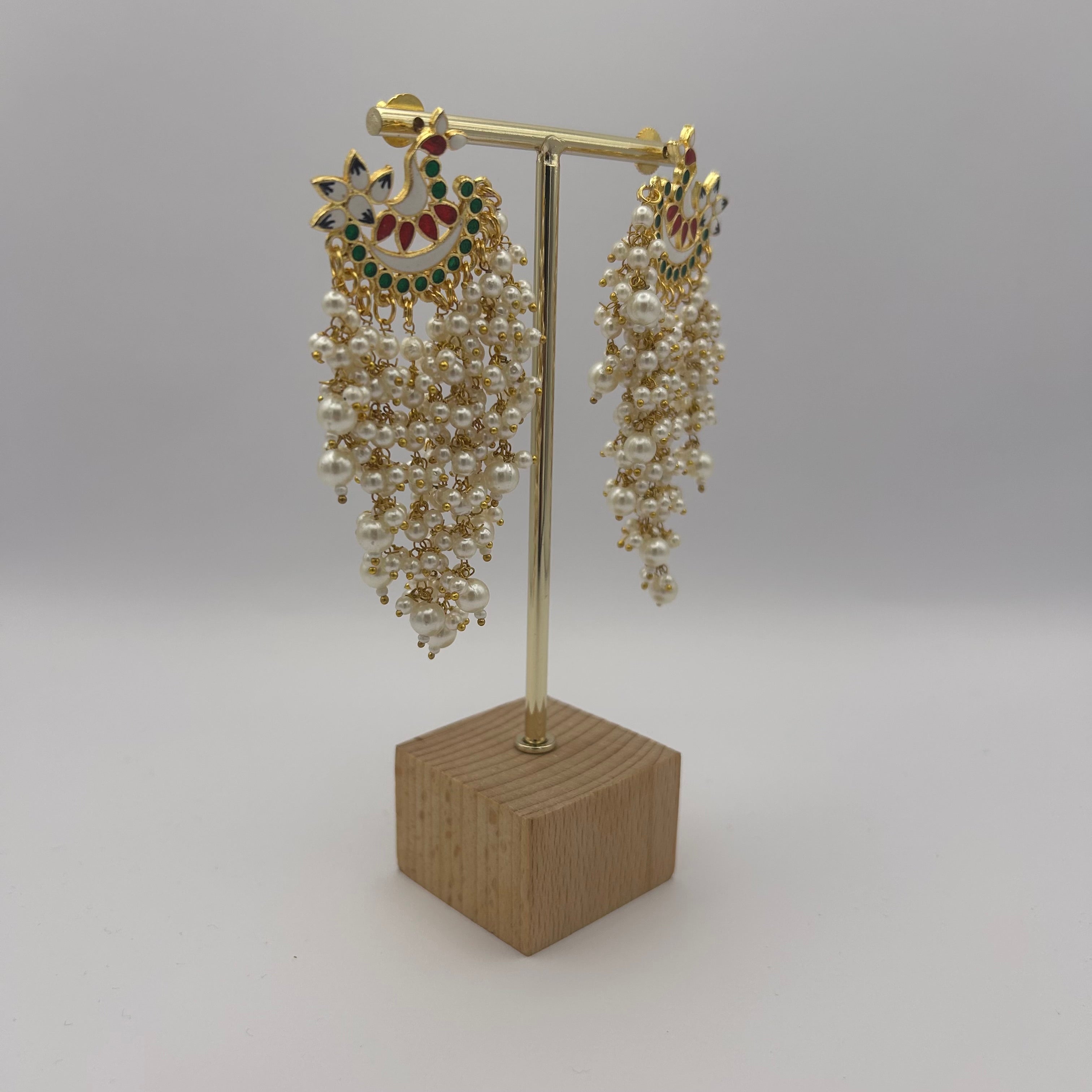 Patralekha Meenakari Earrings