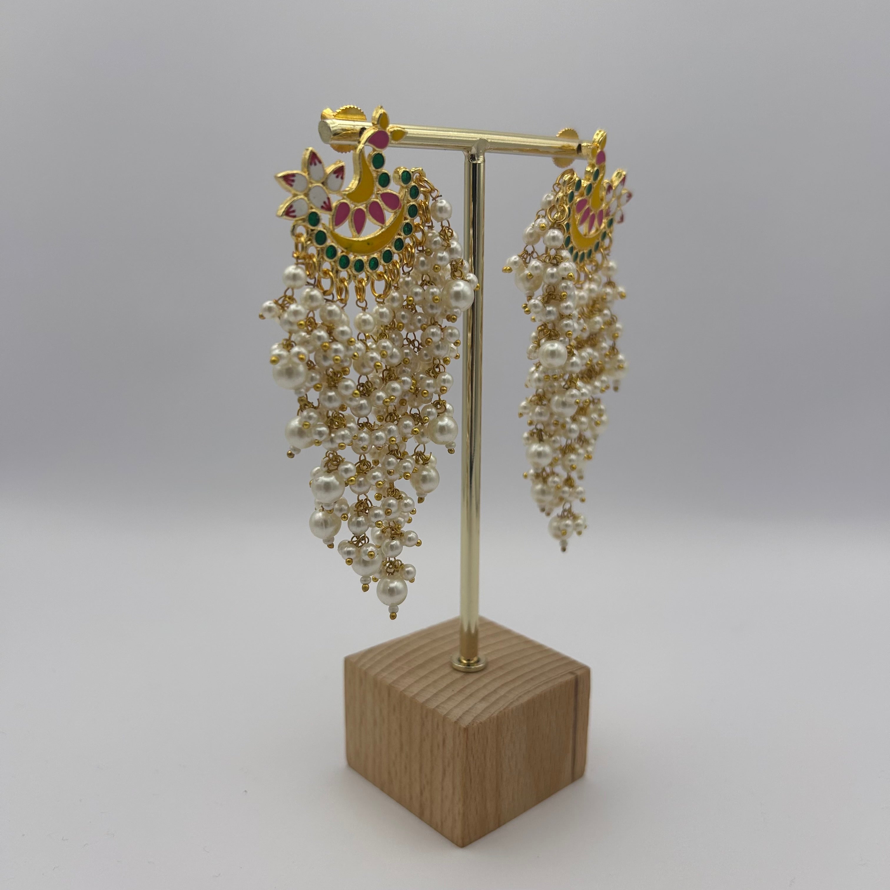 Patralekha Meenakari Earrings