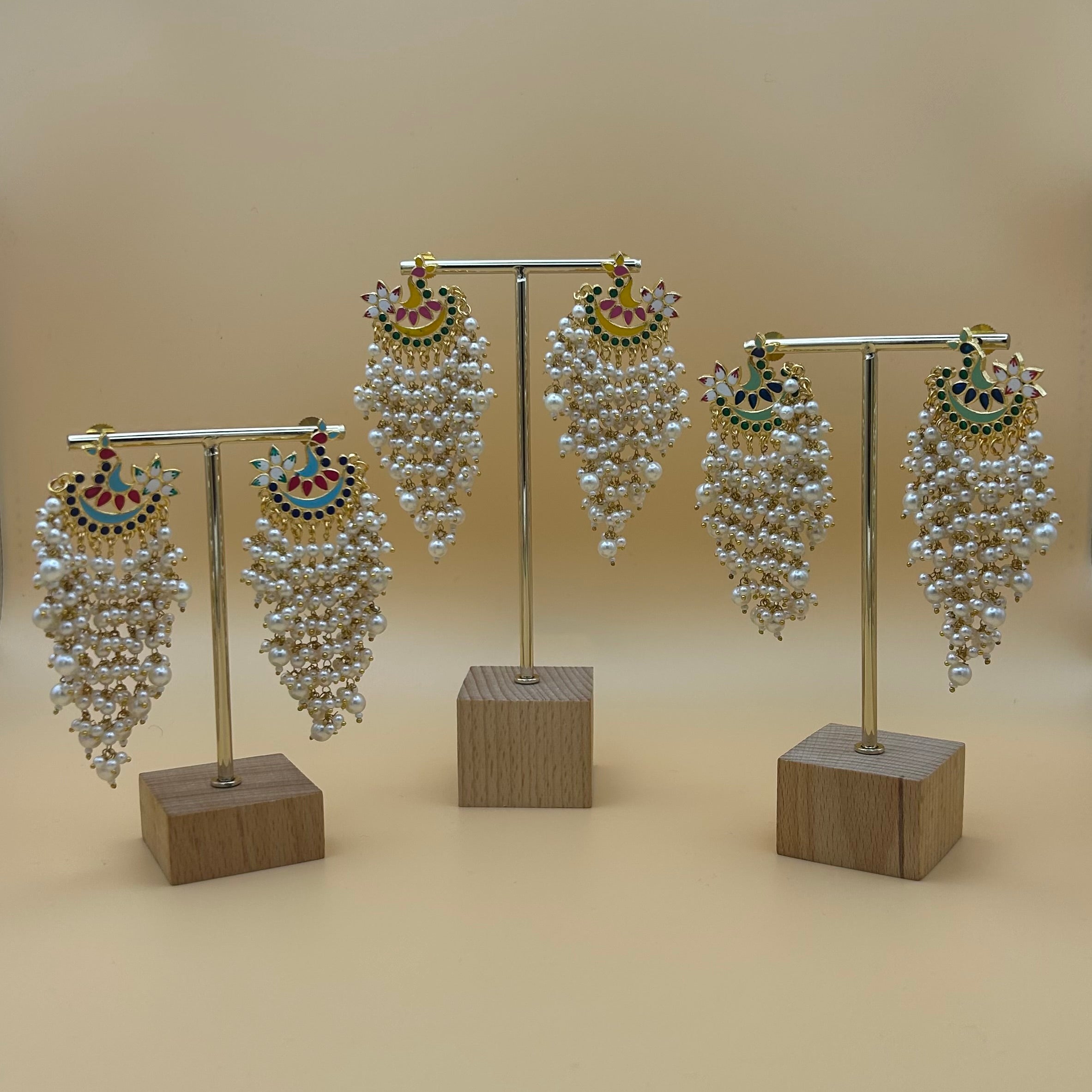 Patralekha Meenakari Earrings