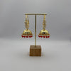 Kia Jhumka Earrings - Red