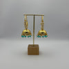 Kia Jhumka Earrings - Light Blue