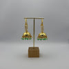 Kia Jhumka Earrings - Mint