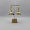 Kia Jhumka Earrings - Dark Blue