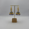 Kiara Jhumka Earrings - Dark Blue