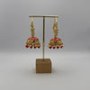 Kiara Jhumka Earrings - Dark Pink